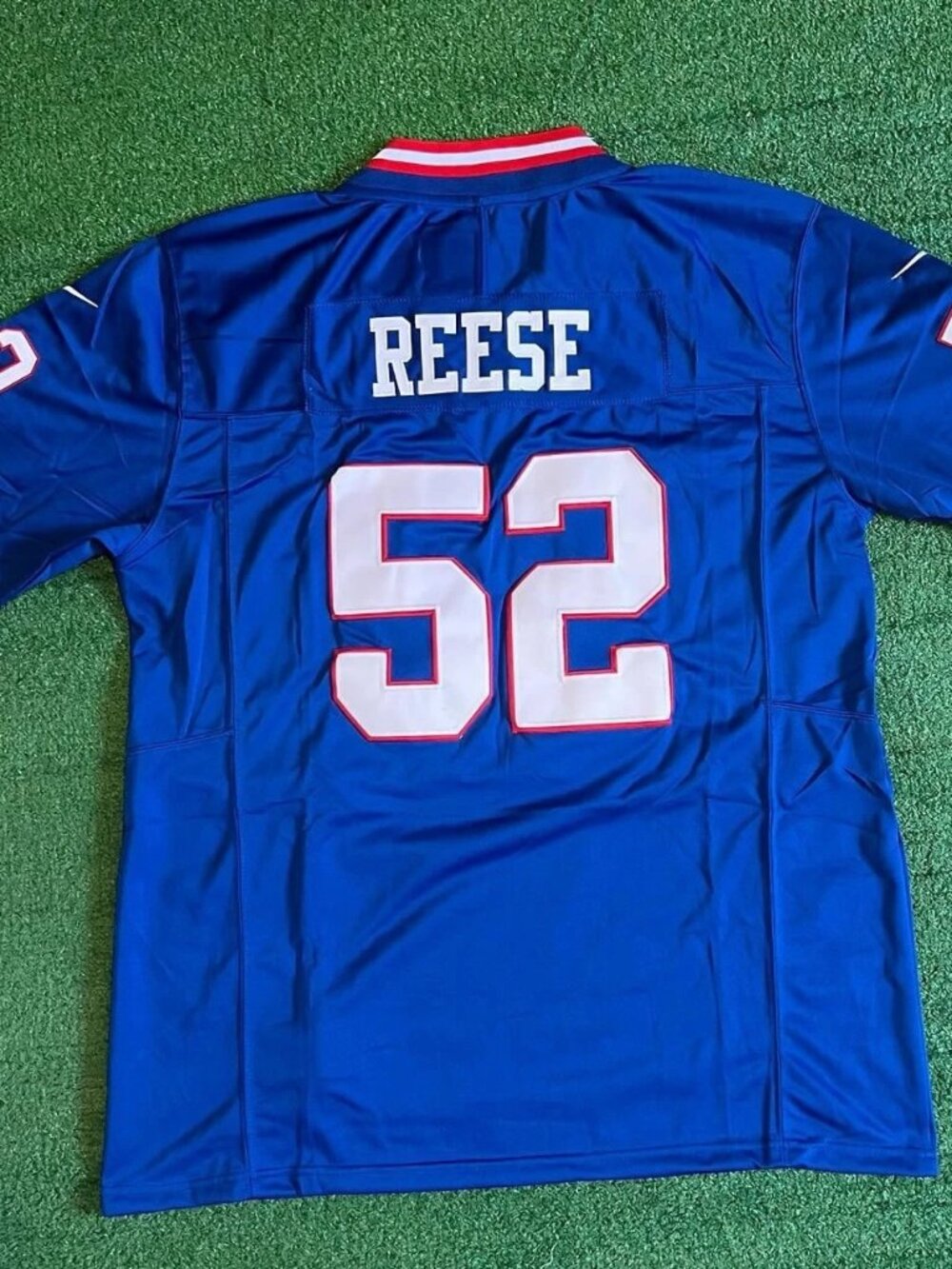Arvell Reese Royal Blue Jersey Stitched Vapor